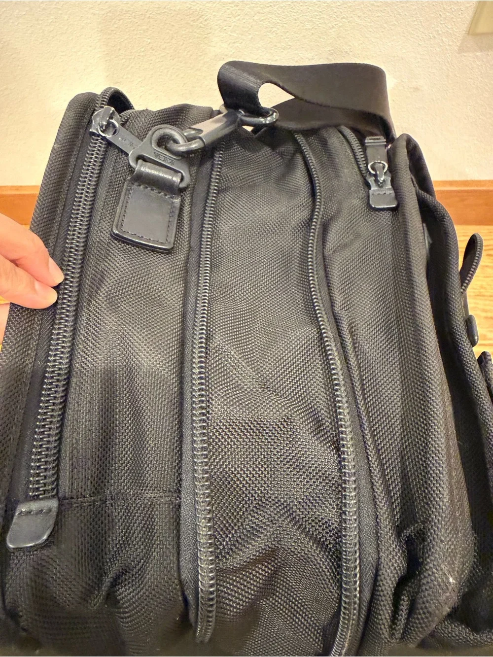 Tumi Alpha Ballistic Laptop Bag Black Nylon Expandable 26141DH Briefcase